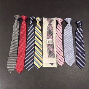 Bundle of boy clip on ties